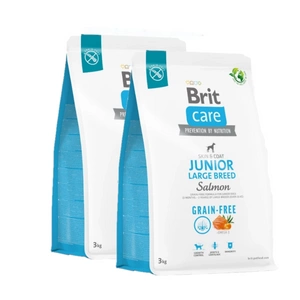 BRIT CARE Dog Grain-free Junior Large Breed Salmon 2x3kg