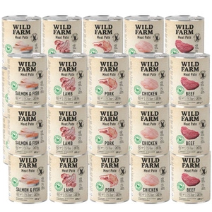 WILD FARM Paštetas mišrių skonių 30x800g ėdalas šunims be glitimo