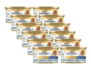 Purina Gourmet Gold putėsiai su tunu 12x85g