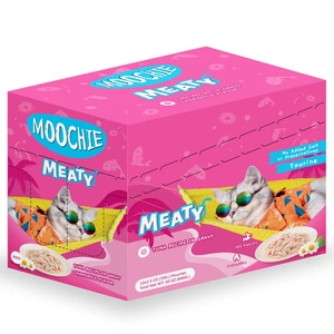 MOOCHIE Tunas padaže 12x70 g šlapias kačių maistas (tunai ir ramunėlės padaže)