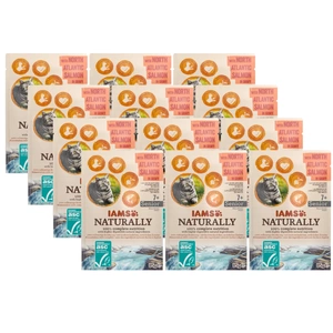 IAMS - Natūraliai su Šiaurės Atlanto lašiša padaže 12x85g