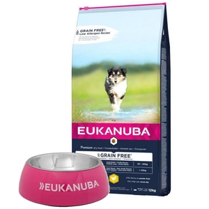 EUKANUBA Puppy Chicken L/XL Grain Free 12kg + Nemokama Eukanuba dubuo