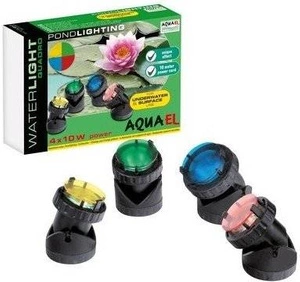 AQUAEL povandeninis apšvietimas 4X10W Waterlight Quadro