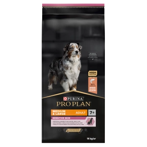 Purina Pro Plan Medium & Large 7+ Sensitive Optiderma, lašiša ir ryžiai 14kg
