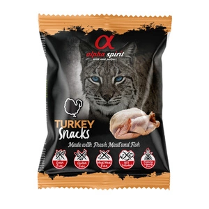 Alpha Spirit Kačių skanėstas kalakutienos kubeliai 50g