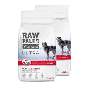 Vetexpert RAW PALEO ULTRA BEEF ADULT MEDIUM/ LARGE 2x10KG