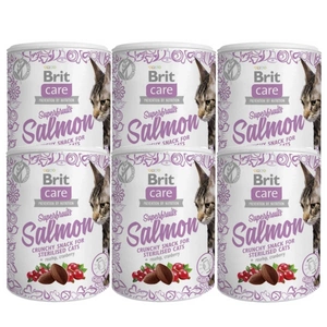 BRIT CARE Cat Snack Superfruits Salmon 6x100g