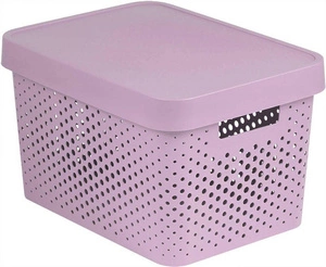 Curver Infinity 17 l perforuota talpykla su dangčiu Rožinė