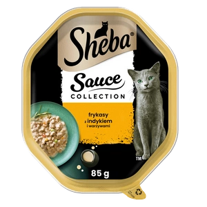 SHEBA® Sauce Speciale 85g su kalakutiena ir daržovėmis - drėgnas maistas padaže