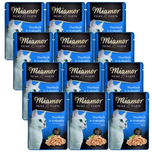 Miamor Feine Filets - drėgnas kačių maistas tunas krabų drebučiuose 6x100g
