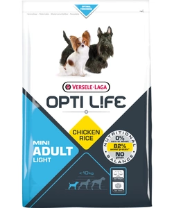 VERSELE-LAGA Opti Life Adult Light Mini 7,5 kg - su vištiena - mažoms veislėms