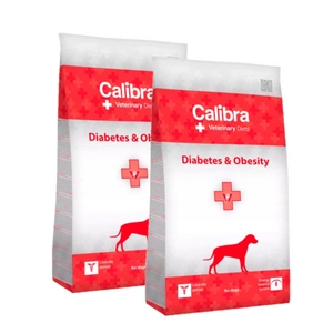 Calibra Veterinary Diets Dog Diabetes Obesity 2x12kg