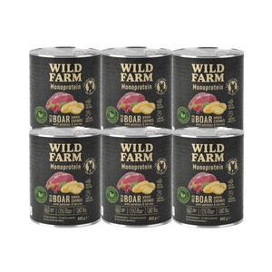 WILD FARM Monoprotein Wild Boar 6x800g hipoalerginis šunų ėdalas