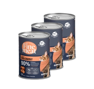 PetRepublic Fine Meat jautienos patiekalas 3x400g katėms