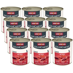 ANIMONDA GranCarno Junior skonis: kalakutiena 12x800g