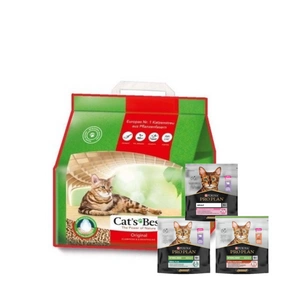 JRS Cats Best Eko Plus 20l / 8,6kg + NEMOKAMAI PRO PLAN suaugusių kačių ėdalas 1x400g (SKONIS BUS SIUNČIAMAS ATSITIKTINE TVARKA)