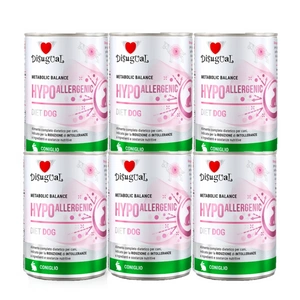 Disugual Veterinary drėgnas drėgnas šunų maistas HYPOALLERGENIC Rabbit (suaugusiems) 6x400g