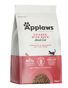Applaws Adult Chicken with Extra Duck Sausas kačių maistas 7,5kg