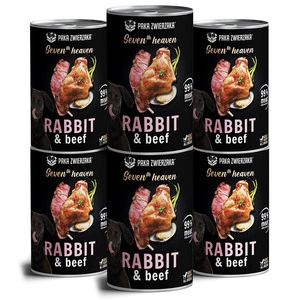 Paka Zwierzaka - Septintas dangus - triušiena ir jautiena 6x400g