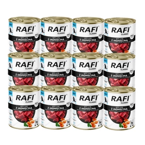DOLINA NOTECI Šlapias ėdalas šunims Rafi Classic su ėriena 12x800g