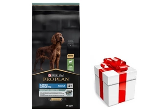 PRO PLAN Sensitive Digestion Large Athletic suaugusių šunų ėdalas su ėriena 14kg + STAIGMENA ŠUNUI