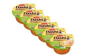 Inaba DASHI papildomas kačių ėdalas - vištienos ir tuno skonio sultinys 6x70 g