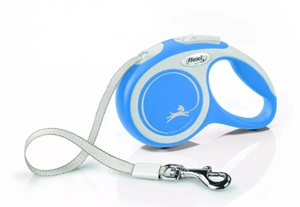 FLEXI New Comfort pavadėlis mėlynas L 8 m iki 50 kg - diržas
