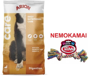 Arion Care Digestion 12kg + Pet Nova Medvilninė virvė 17cm