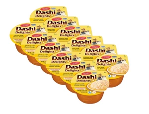 Inaba DASHI papildomas kačių maistas - vištienos ir sūrio skonio sultinys 12x70 g