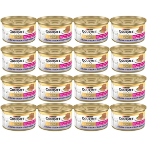 Purina Gourmet Gold Kitten putėsiai su veršiena 48x85g
