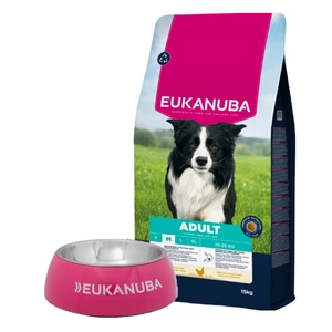 EUKANUBA Active Adult Medium Breed Chicken 15kg + Nemokama Eukanuba dubuo