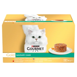 Purina Gourmet Gold kačių maistas Savoury Cake 48 x 85 g