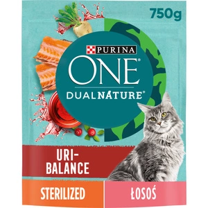 PURINA ONE® DualNature® URI-BALANCE Sterilizuota su spanguolėmis, sudedamoji dalis Nr. 1 Lašiša