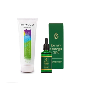 BOTANIQA Moisturizing & protection coat mask 250ml + LAB-V Omega 3 ir 6 riebalų rūgštys bendrai šunų ir kačių sveikatos, kailio ir odos būklei gerinti 100ml