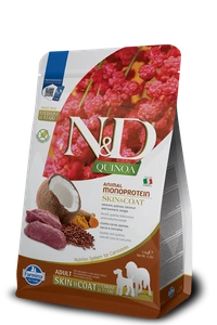 FARMINA N&amp;D Quinoa canine SKIN &amp; COAT VENISON Adult Medium Maxi 7kg