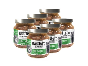 Basttet'o Holistinė veršienos filė galetėje katėms 6x130g