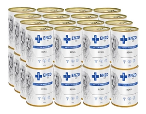 ENZO VET Inkstų dietos inkstų ligoms gydyti su jautiena šunims 32x400g