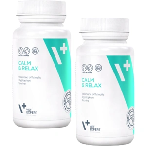VET EXPERT CALM & RELAX - 2x preparatas nuo streso simptomų šunims ir katėms