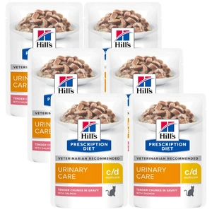 HILL'S PD Prescription Diet Feline c/d Salmon 6x85g paketėlis