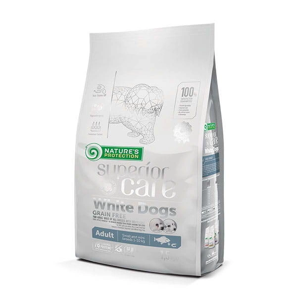 superior care White Dogs ドライフード　2袋 NATURE'S PROTECTION Superior Care White Dogs Small & Mini