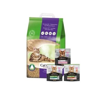 JRS Cats Best Nature Gold 10l / 5kg + NEMOKAMAI PRO PLAN suaugusių kačių ėdalas 1x400g (SKONIS BUS SIUNČIAMAS ATSITIKTINE TVARKA)