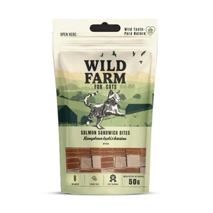 WILD FARM Lašišos sumuštiniai 50 g kačių skanėstai