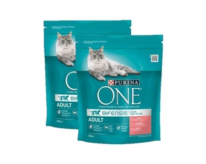 Purina One Cat suaugusiųjų ėdalas su lašiša 2x800g