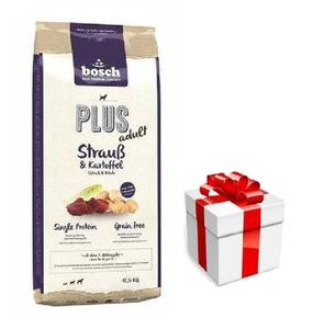 Bosch Plus Adult  Stručiai ir bulvės 12,5 kg + Staigmena Šunui