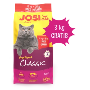 JOSERA JosiCat Classic Sterilizuota 15+3kg