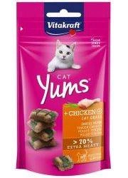 Vitakraft Cat Yums Vištienos ir žolės užkandis 40g