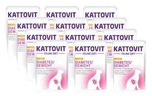 Kattovit Diabetes/Geating Chicken 12x85g paketėlis