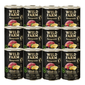 Wild Farm Monoprotein Wild Boar 12x400g hipoalerginis šunų ėdalas