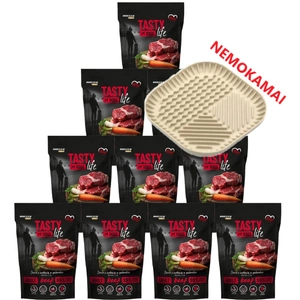 Tasty Dogs Life jautienos želė patiekalas 10x500g + nemokama šunų laižymo kilimėlis
