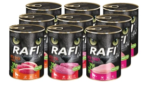 RAFI Cat Adult  skonių mišinys 12x400g
